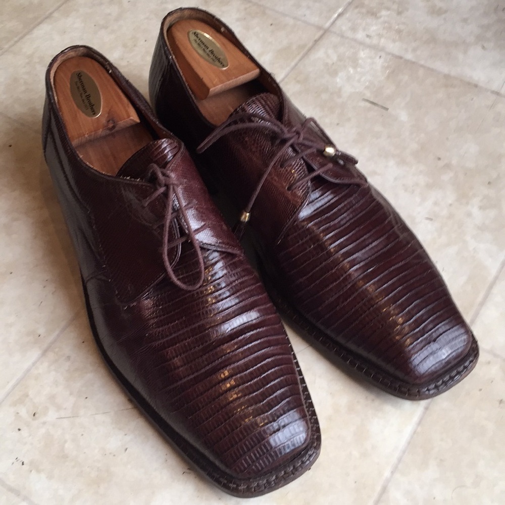 Alligator Skin Leather Upper DAVID EDEN, Sz12
